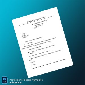 Editable United States Mattress and Furniture for Less Income Verification Letter Template (Word&PDF) Page Preview - EditDocs