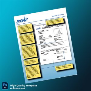 United States PGW Editable Gas Bill Template in Word and PDF formats