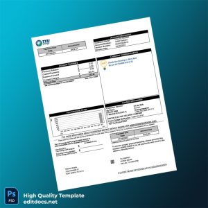 United States TXU Energy Editable Electricity Bill Template in Word and PDF formats