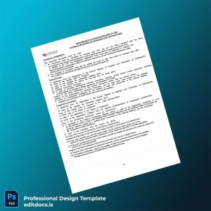 Editable Venezuela CORPOELEC Registration Certificate Template (Word&PDF) Page Preview - EditDocs