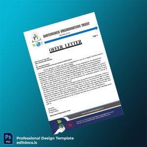 Editable Watershed Organisation Trust Employment Verification Letter Template (Word&PDF) Page Preview - EditDocs