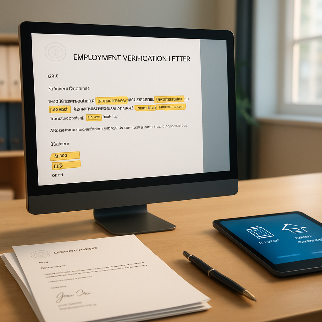 Employment Verification Letter Template: Proof of Job for Banks, Landlords, and More
