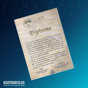 Editable Angola Universidade Mandume Ya Ndemufayo Bachelor of Medicine Template Page Preview - EditDocs