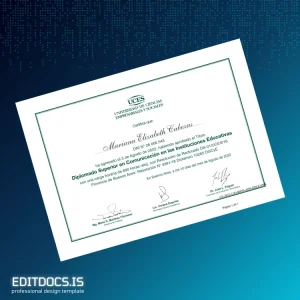 Editable Argentina Fundación Universidad de Ciencias Empresariales y Sociales Diploma in Communication in Educational Institutions Page Preview - EditDocs