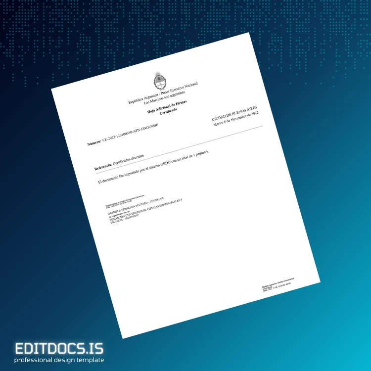 Editable Argentina Fundación Universidad de Ciencias Empresariales y Sociales Diploma in Communication in Educational Institutions page 2 Page Preview - EditDocs