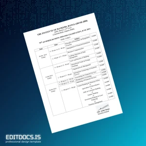 Editable Bangladesh Institute of Bankers Banking Diploma Template Page Preview - EditDocs