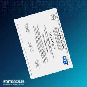 Editable Brazil Centro de Qualificação Técnica Technical Diploma in Electronics Template Page Preview - EditDocs