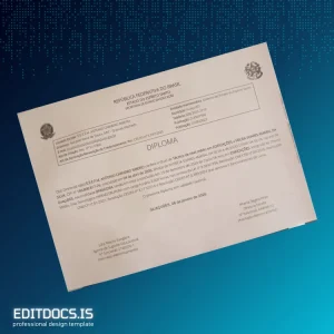 Editable Brazil E.E.F.M. ANTONIO CARNEIRO RIBEIRO Technologist Diploma in Building Construction Template Page Preview - EditDocs