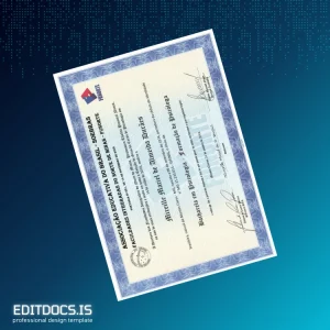 Editable Brazil Educational Association Integrated Colleges Bachelor's in Psychology Template Page Preview - EditDocs