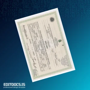 Editable Brazil Escola Estadual de Educação Profissional Venceslau Vieira Batista Technical Diploma Template Page Preview - EditDocs