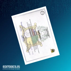 Editable Brazil Federal Republic School Diploma Template Page Preview - EditDocs