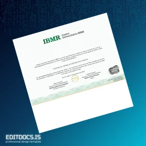 Editable Brazil IBMR University Bachelor of Science in Psychology Template Page Preview - EditDocs