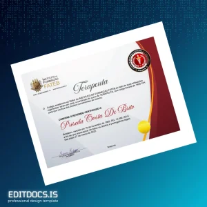 Editable Brazil Institute of Formation FATEB Therapist Diploma Page Preview - EditDocs