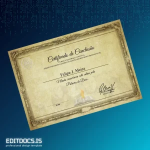 Editable Brazil Institute of Protestant Reformation Specialization Certificate Page Preview - EditDocs