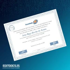 Editable Brazil JK de Tecnologia Bachelor of Science in Information Systems Template Page Preview - EditDocs