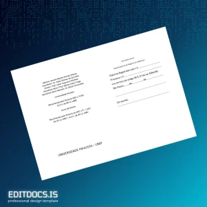 Editable Brazil Universidade Paulista Bachelor of Law Template Page Preview - EditDocs