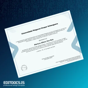Editable Brazil Universidade Pitágoras Unopar Bachelor's Degree in Administration Template Page Preview - EditDocs