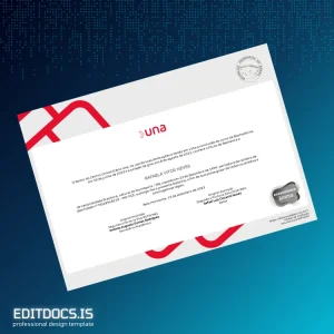 Editable Brazil University UNA Bachelor of Science in Biomedicine Template Page Preview - EditDocs