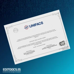 Editable Brazil University of Salvador Bachelor of Science in Physiotherapy Template Page Preview - EditDocs