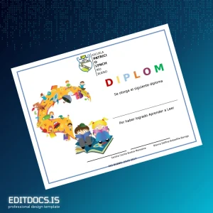 Editable Chile Escuela Patricio Lynch Reading and Writing Diploma Template Page Preview - EditDocs