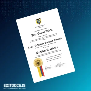 Editable Colombia Colegio Integral de Jóvenes y Adultos Bachiller Académico Template Page Preview - EditDocs