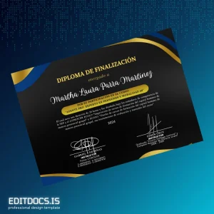 Editable Colombia Conocer Diploma Template Page Preview - EditDocs