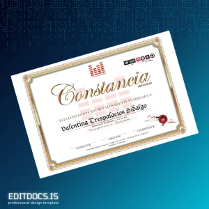 Editable Colombia DJ Academy Certificate in Perfect Blends Page Preview - EditDocs
