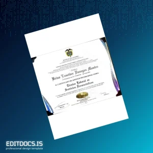 Editable Colombia INTEC CARTAGENA Technical Certificate in Pharmaceutical Services Page Preview - EditDocs