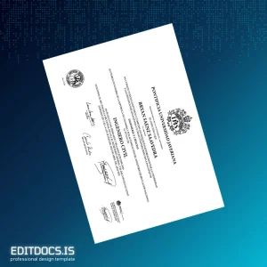 Editable Colombia Pontificia Universidad Javeriana Bachelor of Civil Engineering Diploma Page Preview - EditDocs