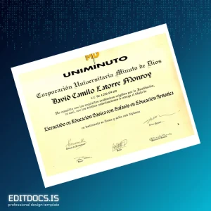 Editable Colombia Uniminuto Bachelor of Education with Emphasis in Artistic Education Template Page Preview - EditDocs