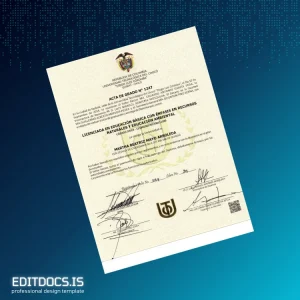 Editable Colombia Universidad Tecnológica del Chocó Bachelor of Education with Emphasis on Natural Resources and Environmental Education Template Page Preview - EditDocs