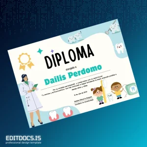 Editable Cuba Saldaña Villacorta Rojgela Diploma Certificate Page Preview - EditDocs