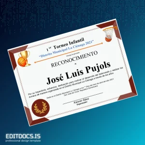 Editable Dominican Republic Recognition Certificate for José Luis Pujols Page Preview - EditDocs