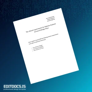 Editable Egypt Suez Canal University Diploma in Clinical Requirements for Crown & Bridge Department Page Preview - EditDocs