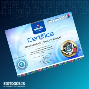Editable El Salvador Fundación Génesis Empresarial Certificate of Completion in Intelligent Expense Management Page Preview - EditDocs