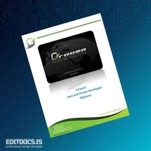 Editable Grouen Java and Oracle Developer Diploma Page Preview - EditDocs