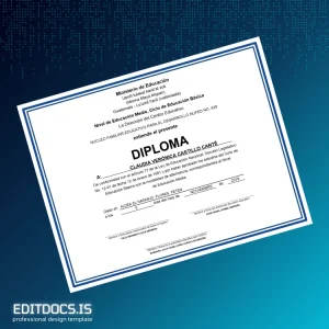 Editable Guatemala NUCLEO FAMILIAR EDUCATIVO PARA EL DESARROLLO High School Diploma Page Preview - EditDocs