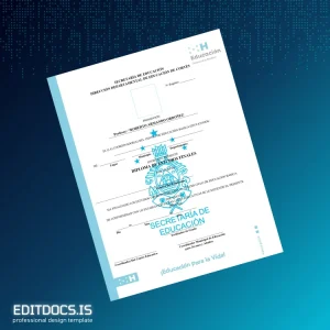 Editable Honduras Diploma de Basic Studies Template Page Preview - EditDocs