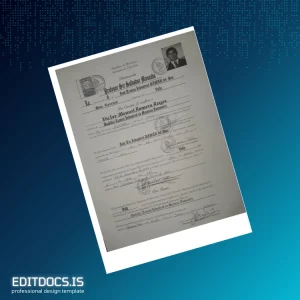 Editable Honduras Inst. Tec. Industrial DIMAR del Sur Diploma Template Page Preview - EditDocs