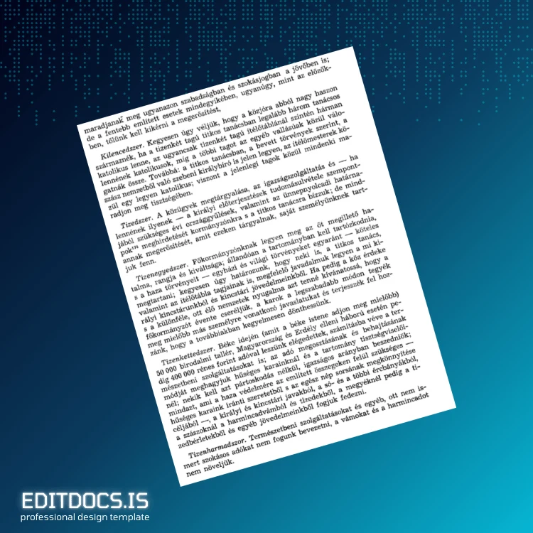 Editable Hungary Leopoldium Diploma Template page 5 Page Preview - EditDocs