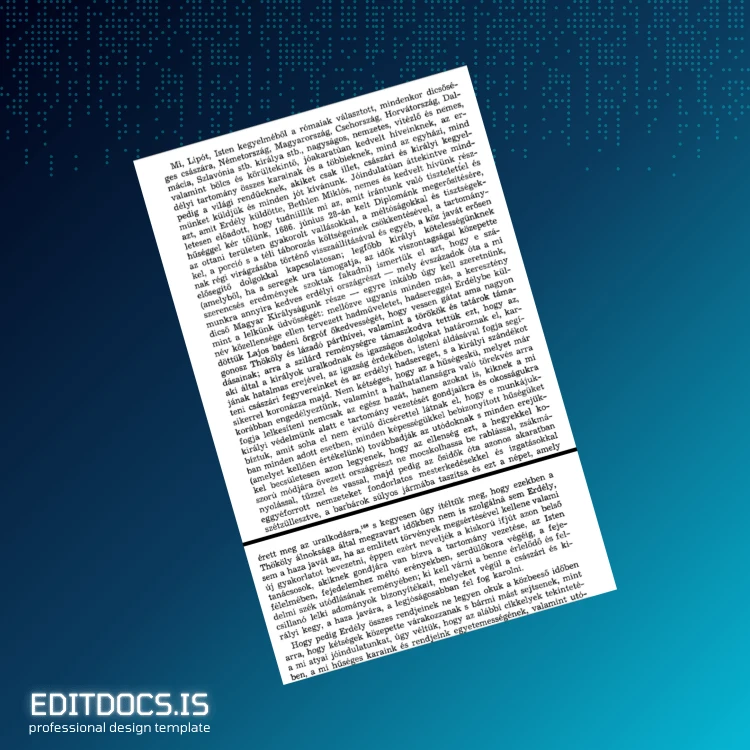 Editable Hungary Leopoldium Diploma Template Page Preview - EditDocs