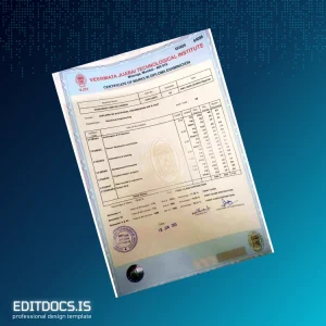 Editable India AIT Institute Diploma in Electrical Engineering Template Page Preview - EditDocs