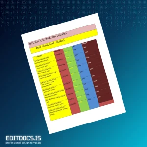 Editable India Diploma Certification Courses Template Page Preview - EditDocs