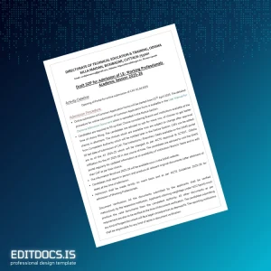 Editable India Directorate of Technical Education & Training Odisha Bachelor of Science in Engineering Template Page Preview - EditDocs