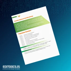 Editable India IGMP Institute Executive Diploma in Food Microbiology Template Page Preview - EditDocs