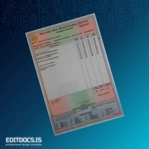 Editable India Maharashtra State Board of Technical Education Diploma in Mechanical Engineering Certificate Page Preview - EditDocs