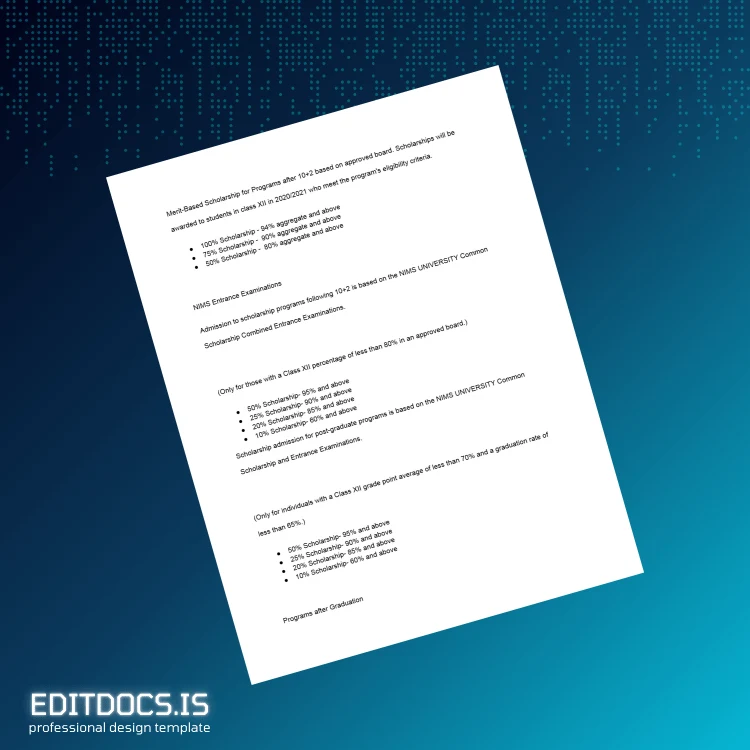 Editable India NIMS University Post Graduate Diploma in Broadcast Journalism Template page 5 Page Preview - EditDocs