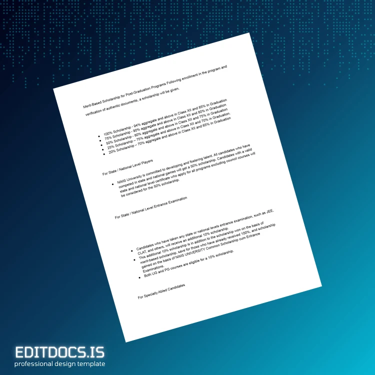 Editable India NIMS University Post Graduate Diploma in Broadcast Journalism Template page 6 Page Preview - EditDocs