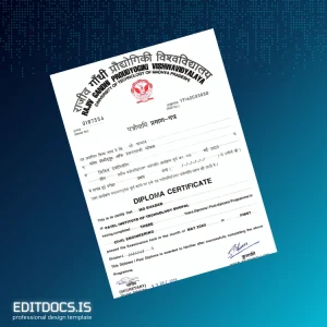 Editable India Patel Institute of Technology Bhopal Diploma in Civil Engineering Template Page Preview - EditDocs