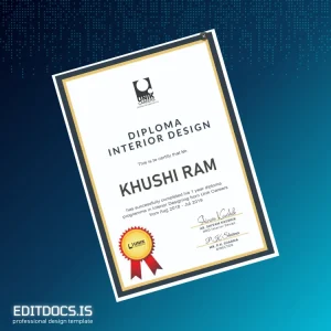 Editable India Unik Careers Diploma in Interior Design Template Page Preview - EditDocs